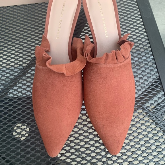 NIB Loeffler Randall Dusty Rose Berkley Mule Suede - Picture 3 of 6